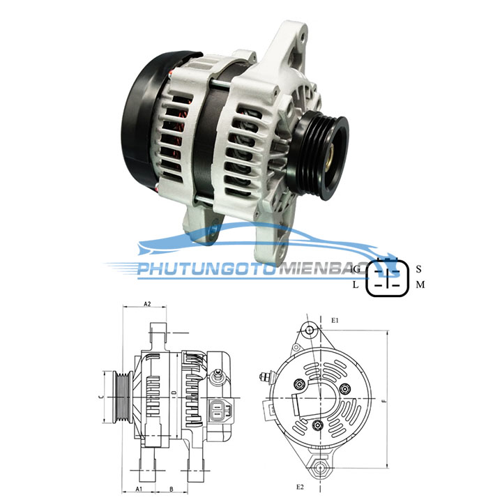 may phat dien toyota yaris 2006-2014